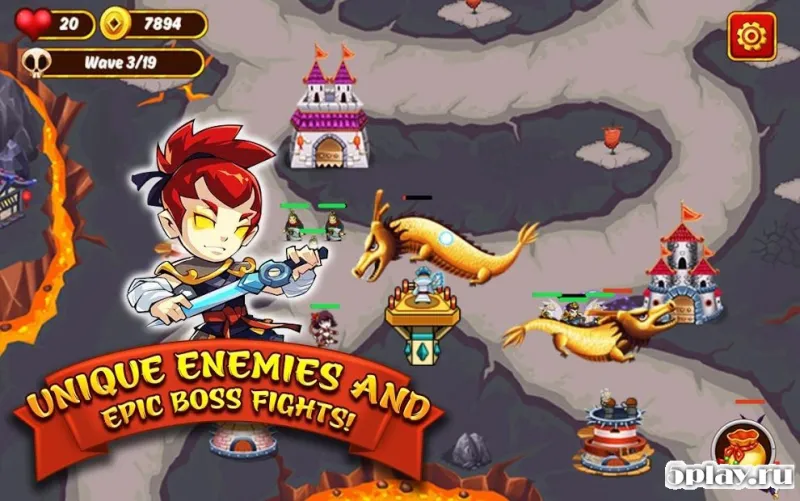 Kingdom of Heroes TD: Evil Rush screenshot 2
