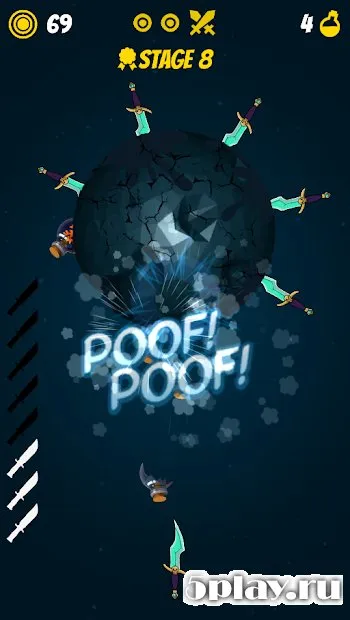 Knife Hit Planet Dash : Flip attack 1.2 screenshot 2