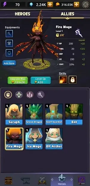 Knight War 2: Idle Defense 0.9.16 screenshot 4