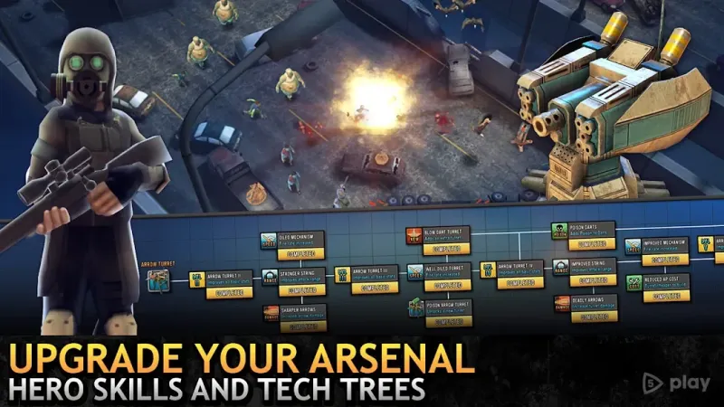 Last Hope TD - Zombie Tower Defense Games Offline screenshot 3