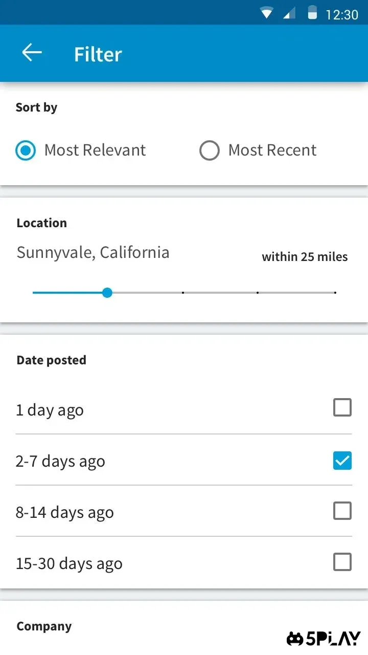 LinkedIn Job Search screenshot 1