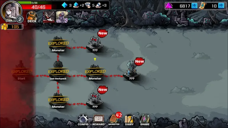 Lophis Roguelike:Card RPG game,Darkest Dungeon 1.3.4 screenshot 1