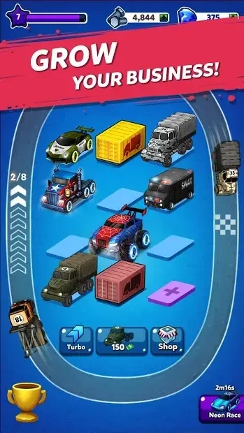 Merge Truck: Monster Truck Evolution Merger game 2.0.18 screenshot 2