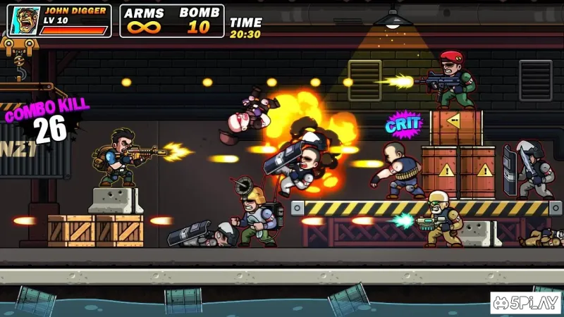 Metal Commando 2D Platform Squad Metal Shooter v45 screenshot 1