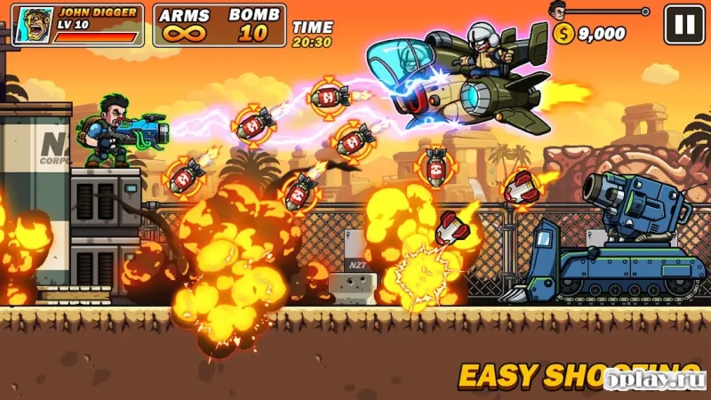 Metal Mercenary - 2D Platform Action Shooter screenshot 2