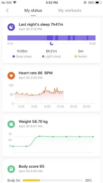 Mi Fit screenshot 2