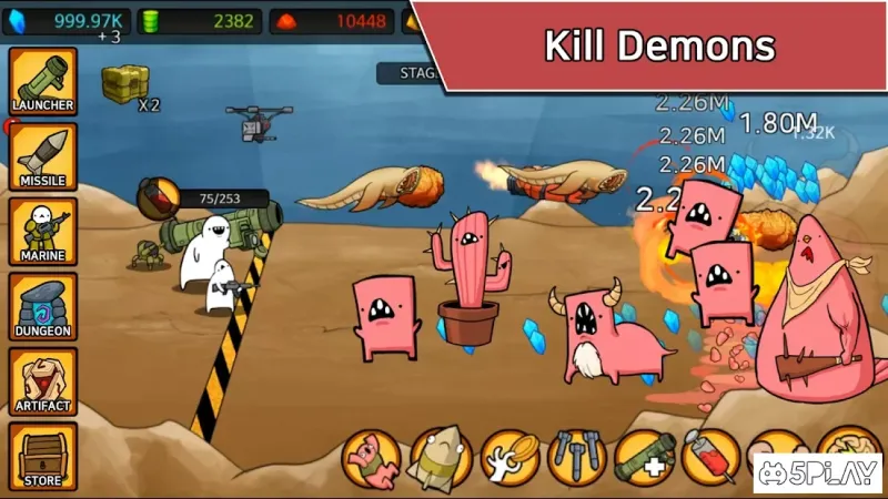 Missile Dude RPG: Tap Tap Missile screenshot 2