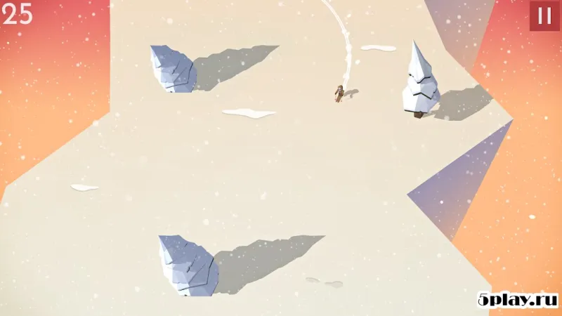 Mountain Dash - Endless skiing race screenshot 1