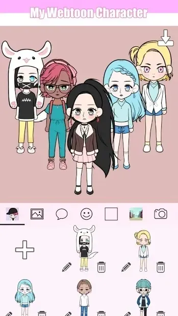 My Webtoon Character - K-pop IDOL avatar maker 2.3.0 screenshot 1