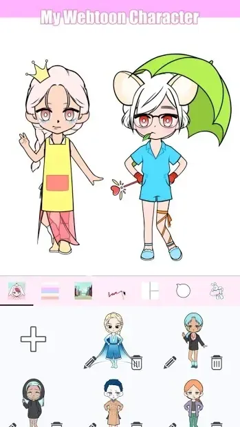 My Webtoon Character - K-pop IDOL avatar maker 2.3.0 screenshot 2