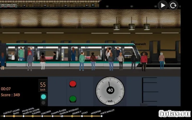 Симулятор метро Парижа screenshot 2