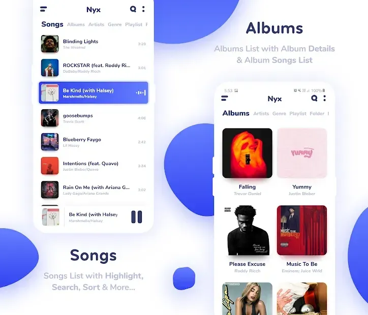 Nyx Music Player 1.0.20 screenshot 1
