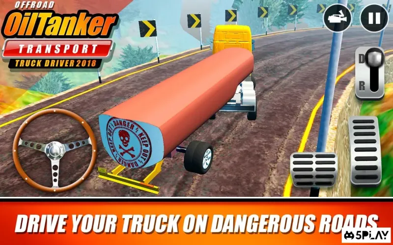 Offroad Oil Tanker Transport Truck Driver 2018 screenshot 4