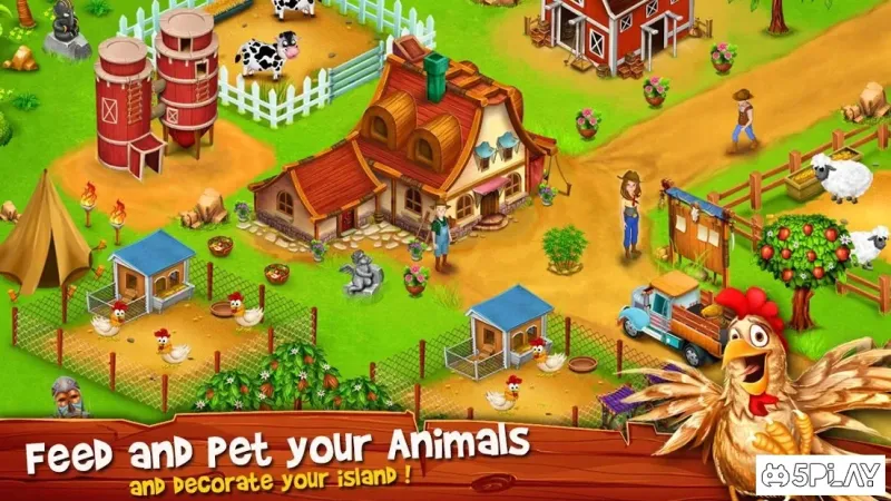 Paradise Hay Farm Island - Offline Game screenshot 2