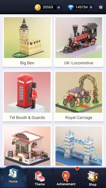 Pocket World 3D - Assemble models unique puzzle screenshot 3