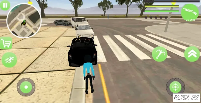 Police Stickman Rope Hero Gangstar Crime Mafia 1.2 screenshot 1