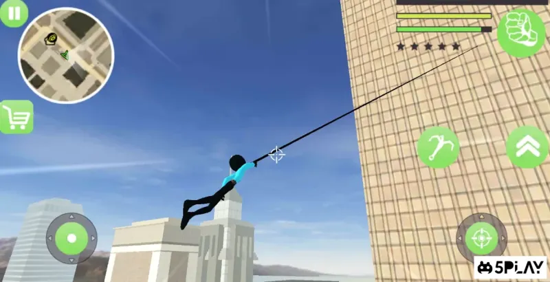 Police Stickman Rope Hero Gangstar Crime Mafia 1.2 screenshot 2