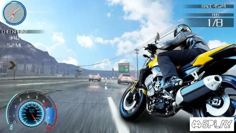 Racing Moto 3D screenshot 1