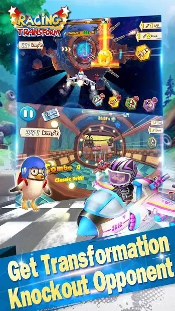 Racing Transform - Skyland Race 1.0.1 screenshot 1