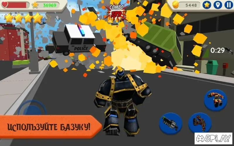 Robot Hero: City Simulator 3D 1.036 screenshot 2