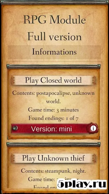 RPG Module Full screenshot 1