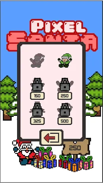 Santa Pixel Christmas games 2.0 screenshot 1