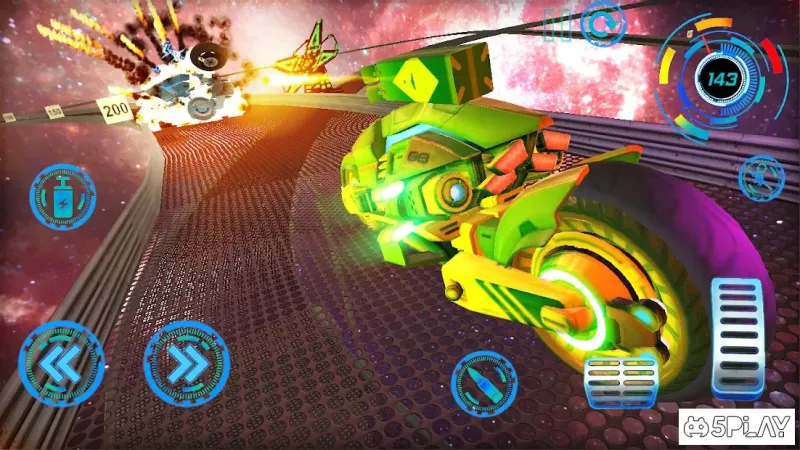 Space Bike Galaxy Race screenshot 2