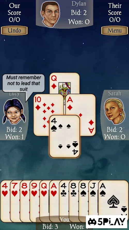 Spades screenshot 2