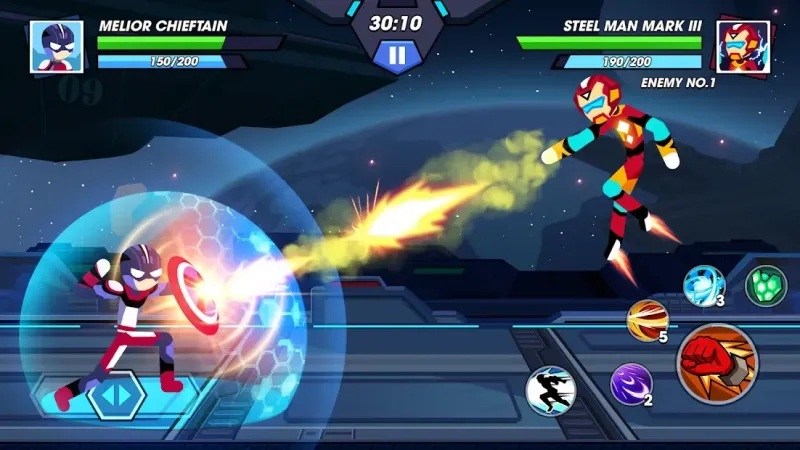 Stickman Fighter Infinity - Super Action Heroes 1.37 screenshot 1