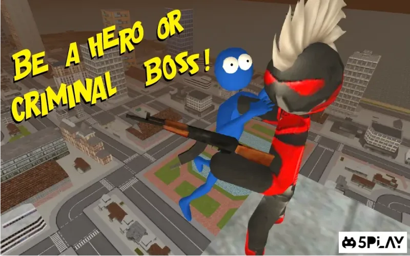 Stickman Rope Hero screenshot 2