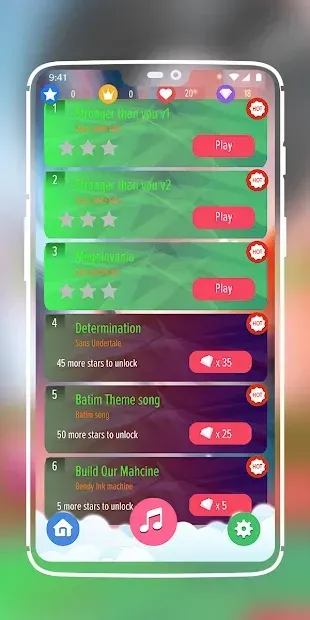 Stronger than you - Sans undertale piano tiles 1.4 screenshot 1