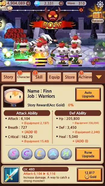 Sudden Warrior (Tap RPG) screenshot 4