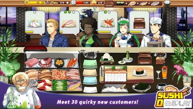 Sushi Diner - Fun Cooking Game 1.0.8 screenshot 2