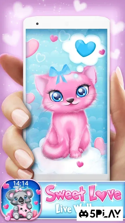 Sweet Love Live Wallpaper screenshot 2
