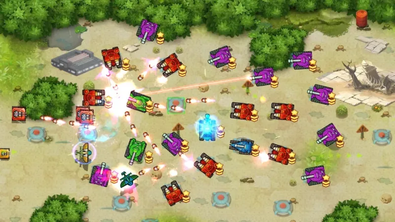 Tank Fun Heroes - Land Forces War v8 screenshot 1
