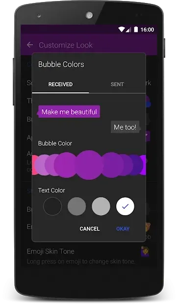 Textra SMS 4.80 screenshot 1