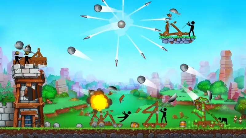 The Catapult — King of Mining Epic Stickman Castle 1.0.1 screenshot 4