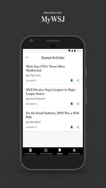 The Wall Street Journal: Business & Market News 6.7.0.25 screenshot 2