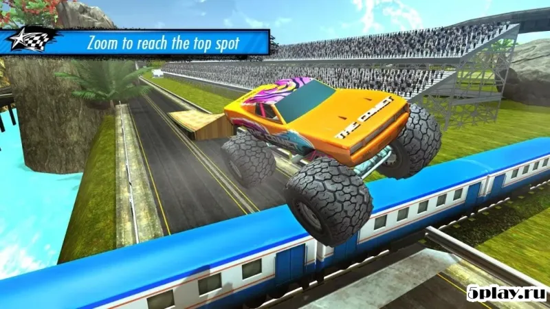 Train vs Car Racing 3D screenshot 2