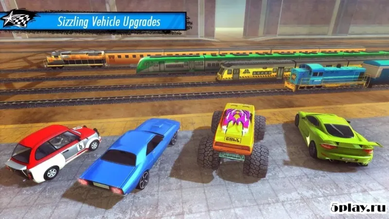 Train vs Car Racing 3D screenshot 3