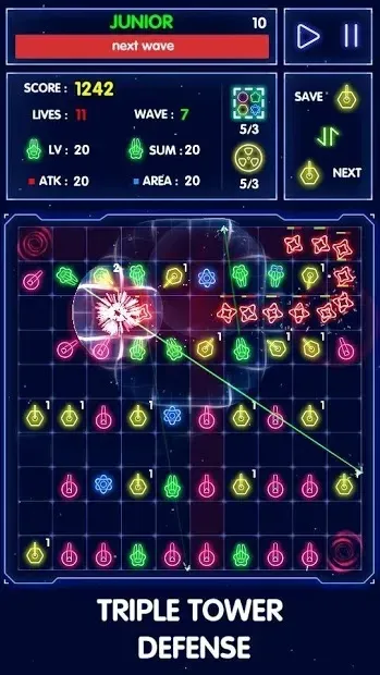 Triple Tower Defense 1.0.2 screenshot 1