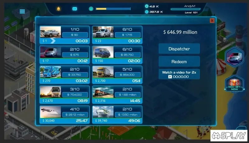 Virtual Truck Manager 2 Tycoon trucking company 1.0.0d screenshot 4