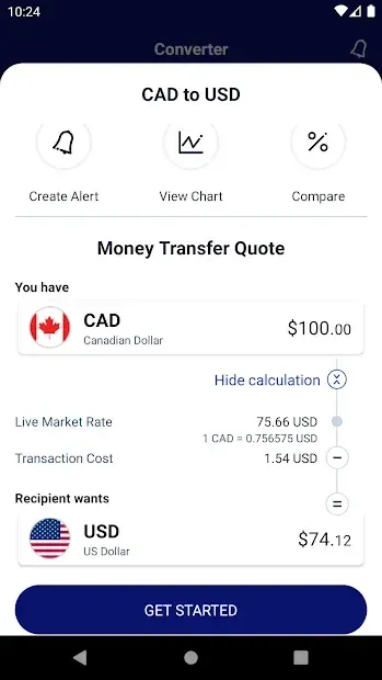 Xe Currency Converter & Money Transfer 6.5.6 screenshot 1