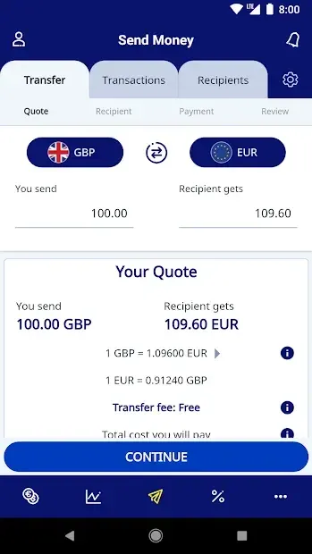 Xe Currency Converter & Money Transfer 6.5.6 screenshot 3