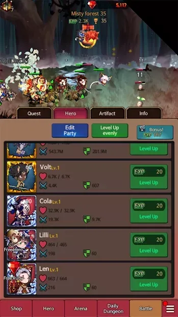 Yellow Monster - Idle Action RPG screenshot 3