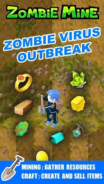 Zombie Mine - survival craft 3.3 screenshot 1