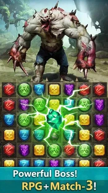 Zombies & Puzzles: RPG Match 3 v1.8.1 screenshot 3