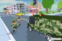 Blocky Army City Rush Racer