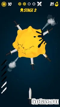 Knife Hit Planet Dash: Flip attack