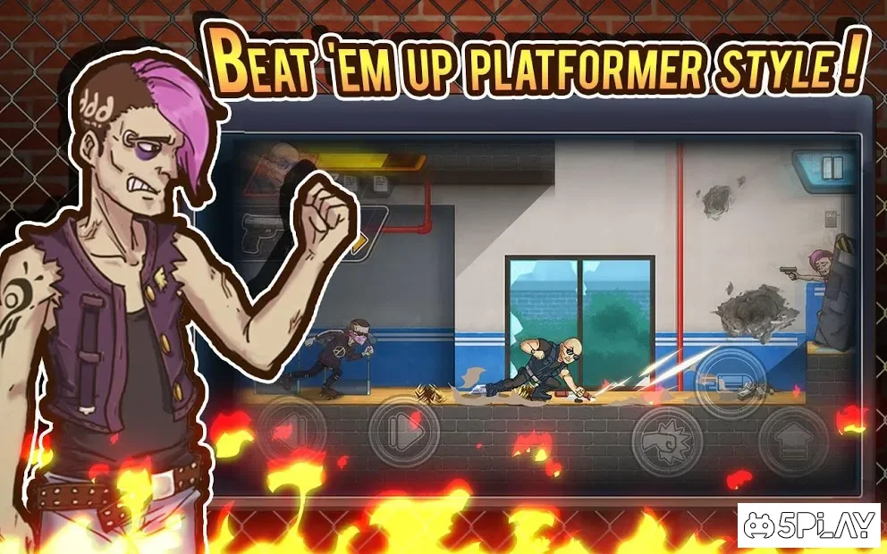  Fist of Rage: 2D Battle Platformer 1.5 (Мод: много денег) на андроїд безкоштовно